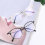 Cat Eye Sunglasses Driver Goggles Women Light Blocking Computer Glasses Female Plain Frame Mirror Eyewear 3
