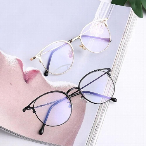 Cat Eye Sunglasses Driver Goggles Women Light Blocking Computer Glasses Female Plain Frame Mirror Eyewear 2