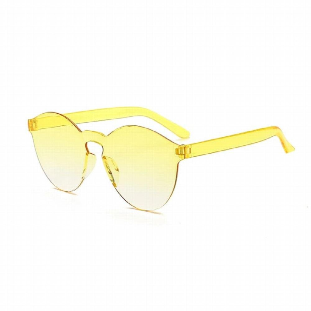 1Pcs Frameless Sun Glasses Female Uv400 Eyewear Driver Driving Round Candy Lens Frameless Sunglasses Gradual Change-image-OPC-PCRKVWV-NEW