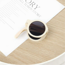 Childrens Folding Round Sunglasses Boys Girls Vintage Sun Glasses Summer UV Protection Pocket Car Glasses Classic Kids Eyewear