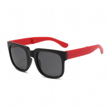 ChildrenS Sunglasses Folding Anti-Ultraviolet Baby Sunglasses Square Frame Literature And Art Retro Glasses