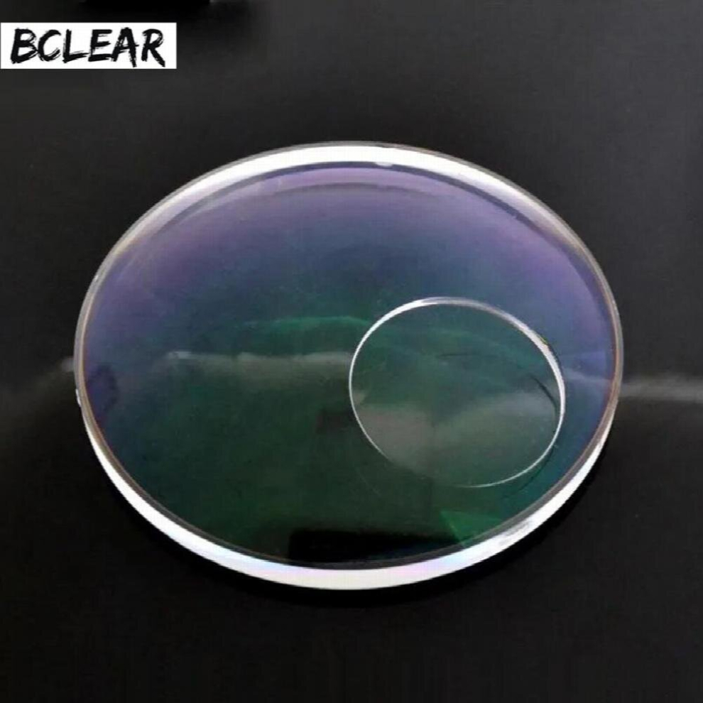 Multicoloured 1.56 Refractive Index Round Top Spectacle Prescription Bifocal Lenses To Far And Near
