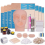Microblading Practice Kit with Practice Skin, TopDirect Complete Eyebrow Tattoo Set, Semi Permanent Makeup Flat Head Eyebrow Lip Tattoo, Microblading 1