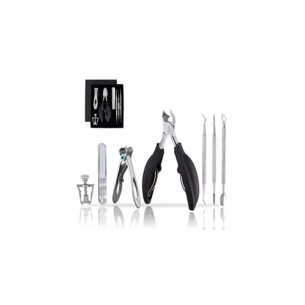 Mayki Toenail Clippers Set For Ingrown/Thick Nail, Wide Jaw Opening Nail Clipper For Thick Nail, Ingrown Toenail Tool Kit For Ingrown Toenail, Pedicure Tool