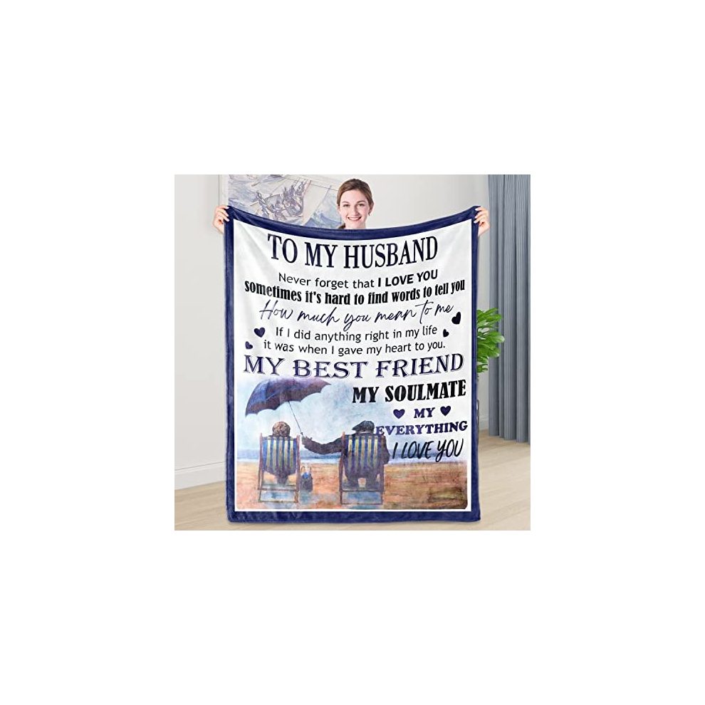 Husband Gifts Husband Christmas Birthday Gifts Fluffy Blanket 51*59inch Valentines Gifts for Husband from Wife