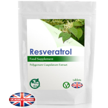 High Potency Resveratrol 1000mg Extract (120 Tablets) - UK Made (V)