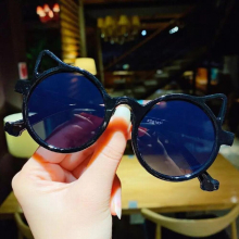 Retro Round Cat Eye Kids Sunglasses Boys Girls Sun Glasses Vintage Chirldren Sunglasses Baby Shades UV Driver Goggles