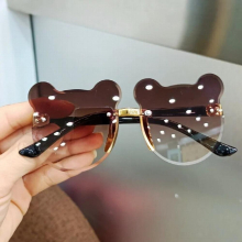 Kids Sunglasses Baby Sunglasses Glasses Girls Boys Cartoon Bear Sunglasses Anti-glare Anti-radiation