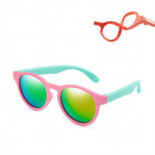 3@# Uv400 Eyewear Childrens Outdoor Driving Kids Polarized Sunglasses Boys Girls Sun Glasses Silicone Safety Glasses