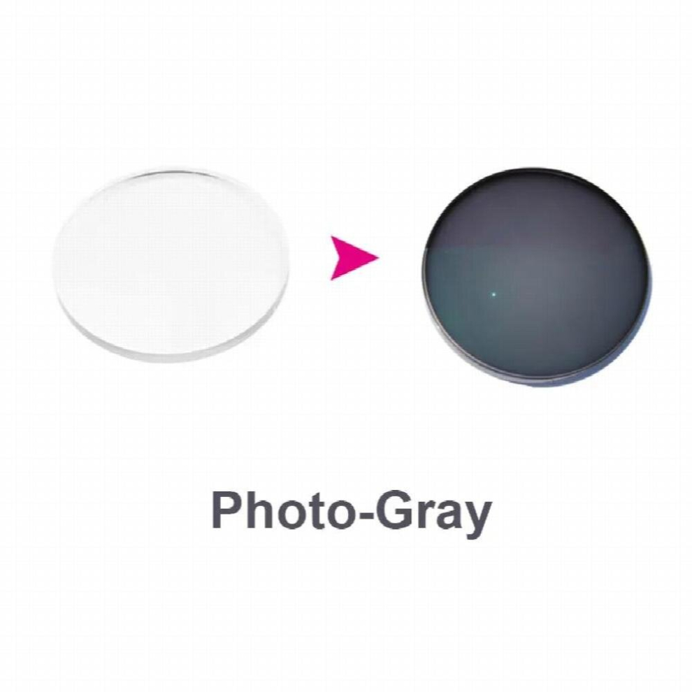 Multicoloured 1.56 Photochromic Single Vision Optical Prescription Lenses Fast Change Light-Sensitive Vision Correction Lens