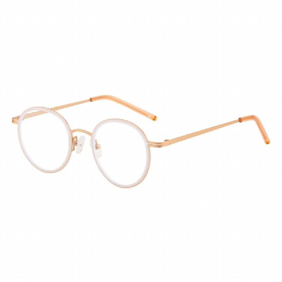 Retro Round Glasses Frame Women Ins No Makeup Plain Glasses Men Eyewear Decorative Computer Glasses