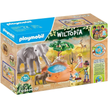 Playmobil Elefante al Lago: Gioco Avventuroso per Bambini con Elefante e Ambientazione Naturale