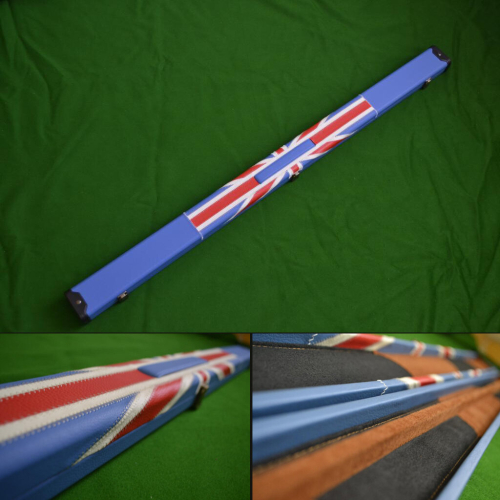 Quality Hand Crafted 3/4 Union Jack Style Snooker Cue Case