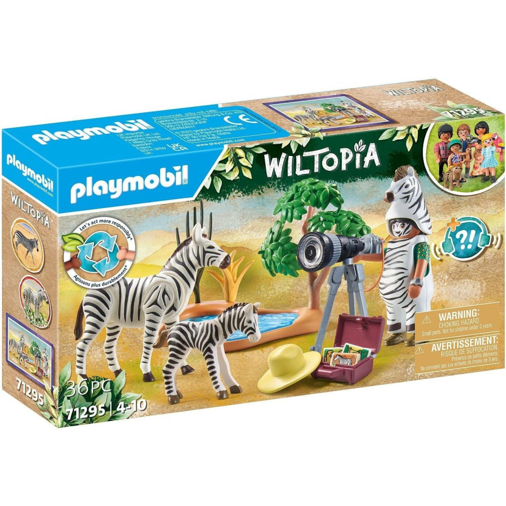 PLAYMOBIL Wiltopia Photographer with Zebras