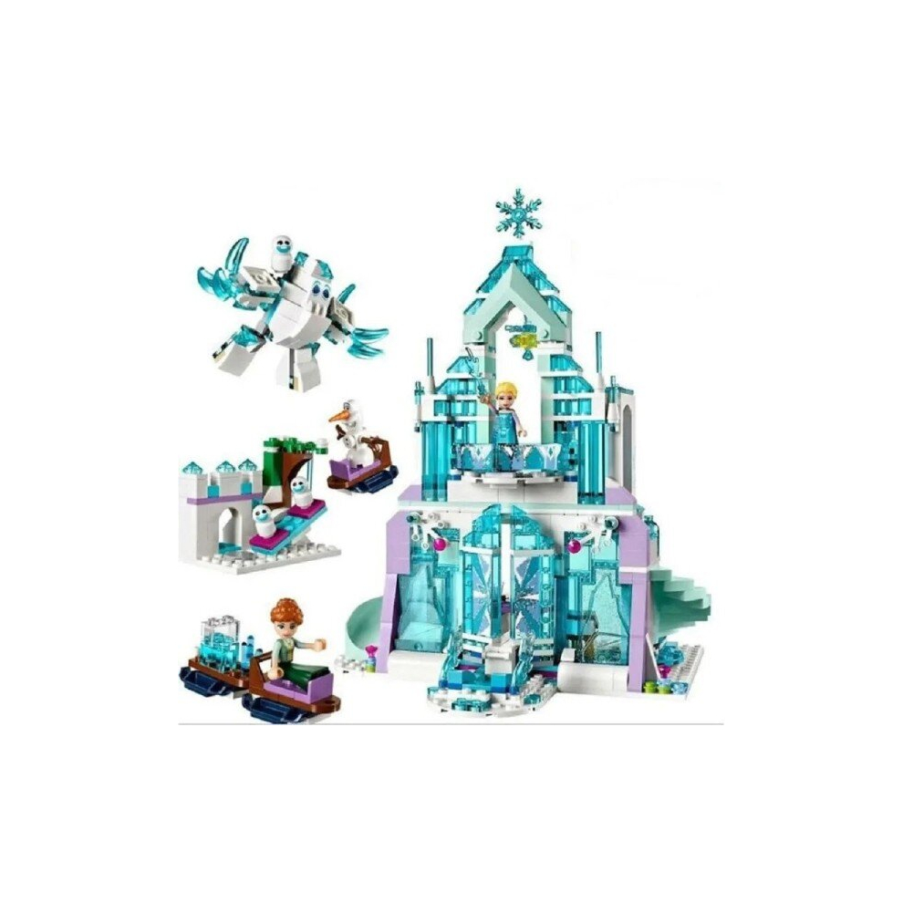 Frozen Dream Princess Elsa Ice Castle Princess Anna Set Building Model Blocks Gifts Toy