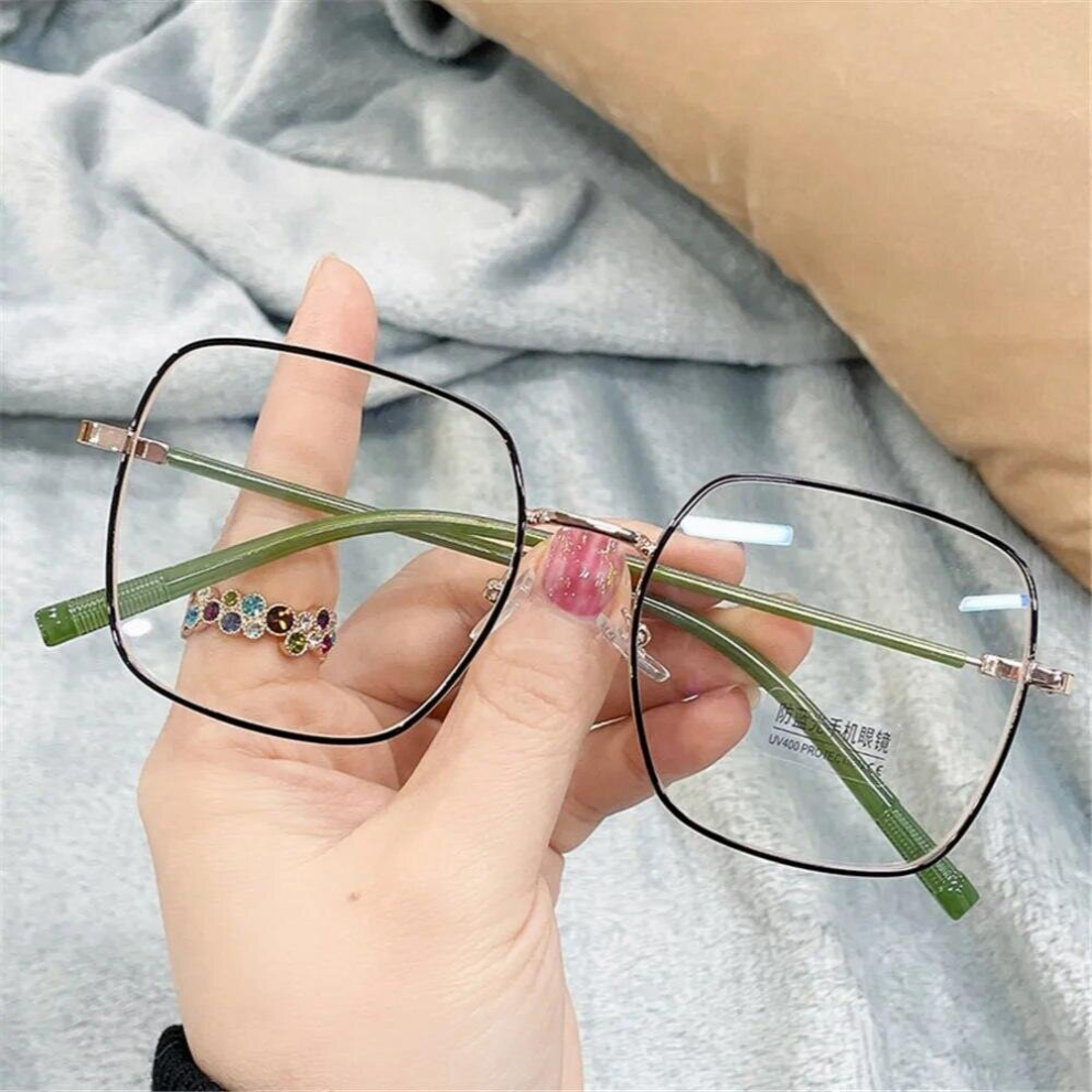 Women Square Computer Glasses Anti Light Eyewear Transparent Lunette Men Optical Eyeglasses Frame Clear Zero Glasses