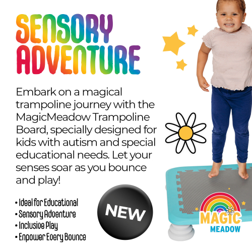MagicMeadow Children's Trampoline Board - Blue 1