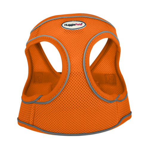 HugglePets (Large, Orange) HugglePets Step In Air Mesh Dog Harness