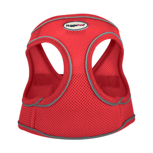 HugglePets (Large, Red) HugglePets Step In Air Mesh Dog Harness