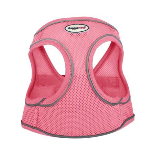 HugglePets (Large, Pink) HugglePets Step In Air Mesh Dog Harness