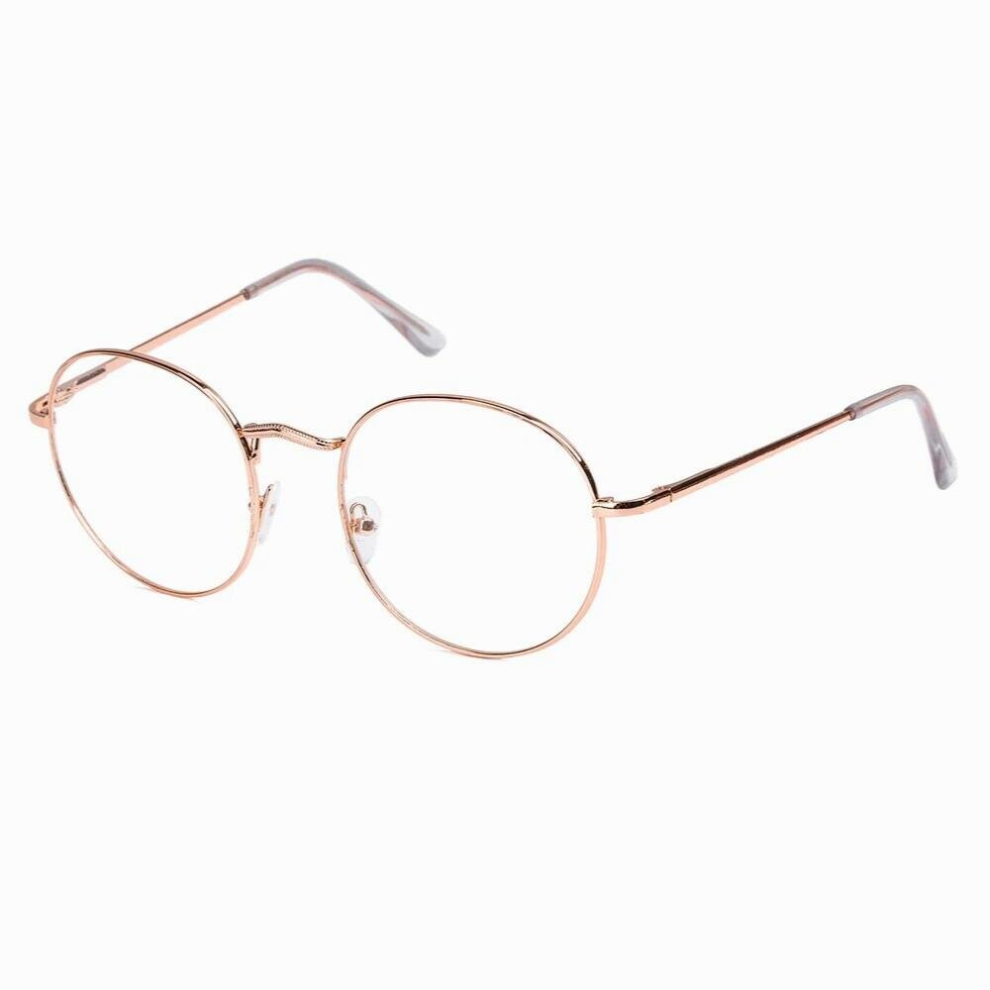 Multicoloured Unisex Metal Vintage Round Glasses Oversized Glasses Frame Optical Eyeglass Frame Spectacles Vision Care Eyeglasses