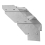 Scala zincata regolabile a 3 elementi - larghezza 900 mm 4