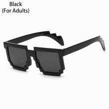 Pixel Mosaic Sunglasses Gamer Robot Sunglasses Birthday Party Cosplay Favors for Kids and Adults