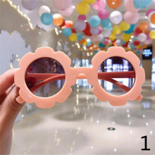 UV Protection Holiday Cartoon Eyewear Children Colorful Sunglasses Baby Boys Girls Goggles Kids Eyewear Flower