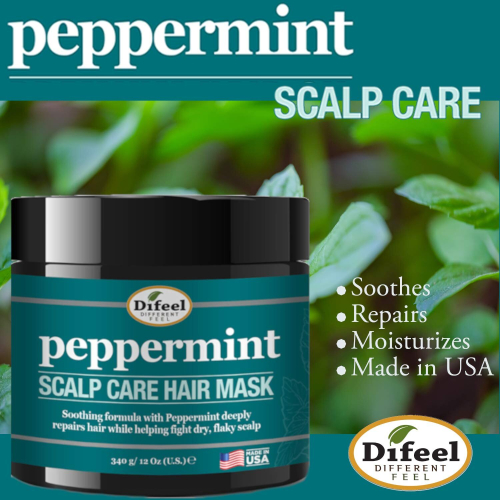 Maschera per capelli Difeel Peppermint Scalp Care 12 oz. 1