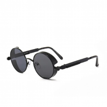 Metal Steam Punk Style Sun Glasses Steampunk Men Retro Round Sunglasses