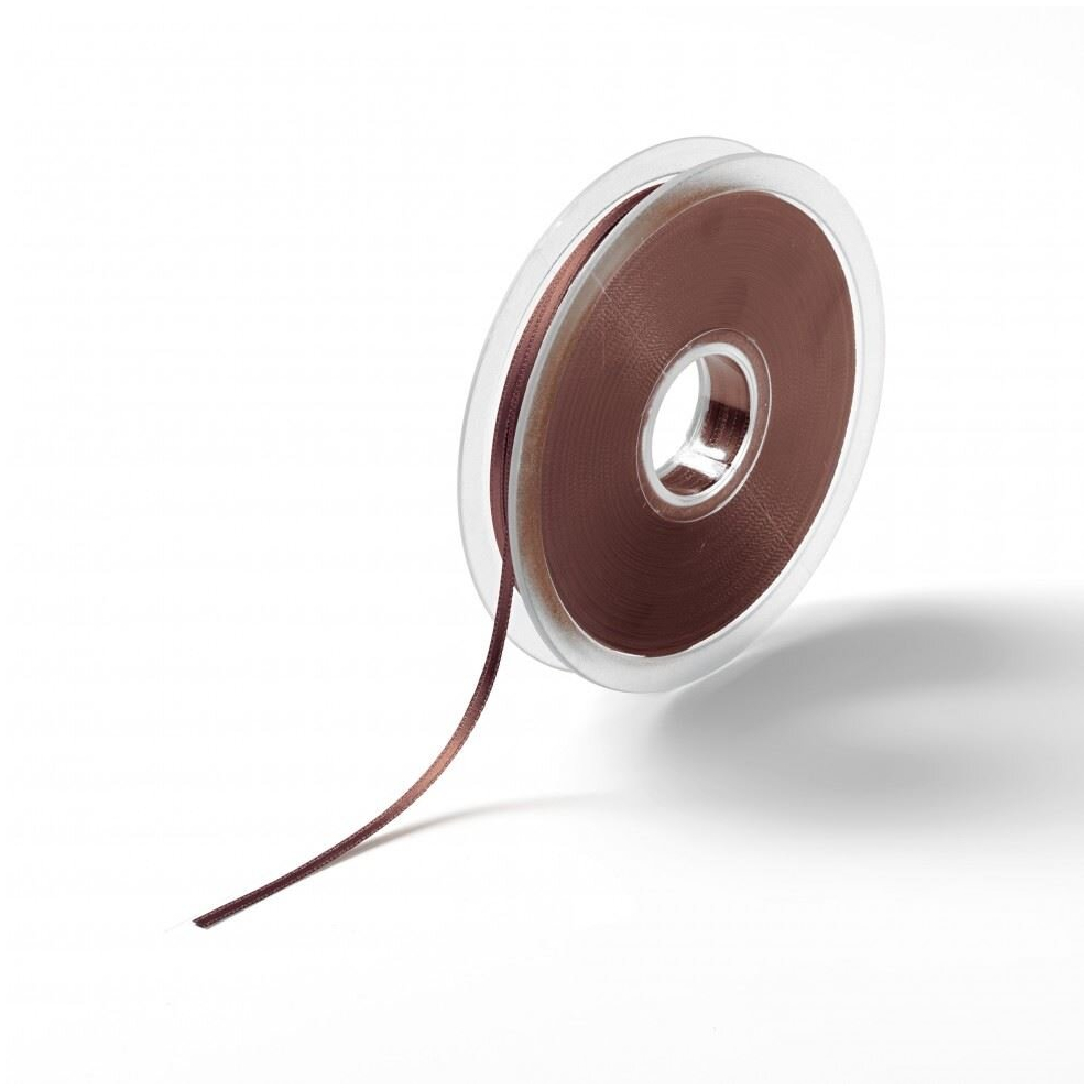 Prym Satin Ribbon Medium Brown - 3mm - per metre