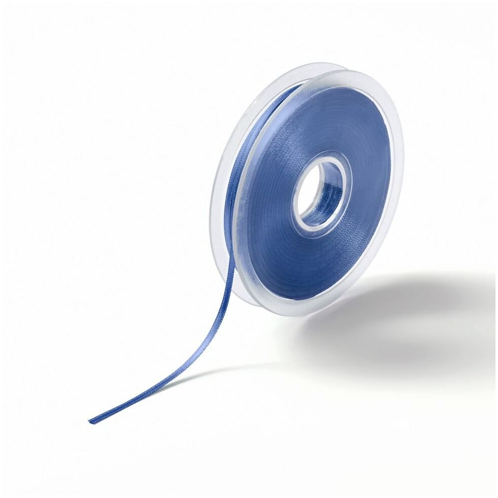 Prym Satin Ribbon Blue - 3mm - per metre