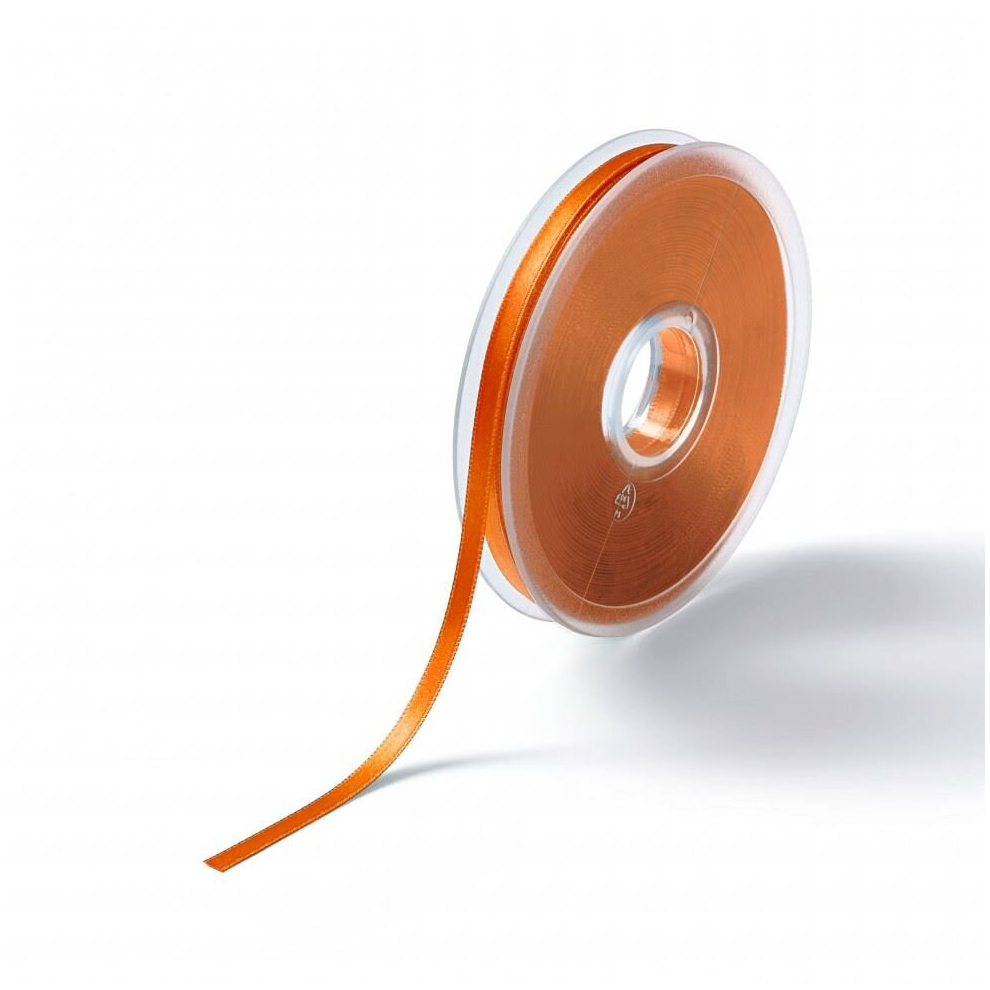 Prym Satin Ribbon Orange - 6mm - per metre