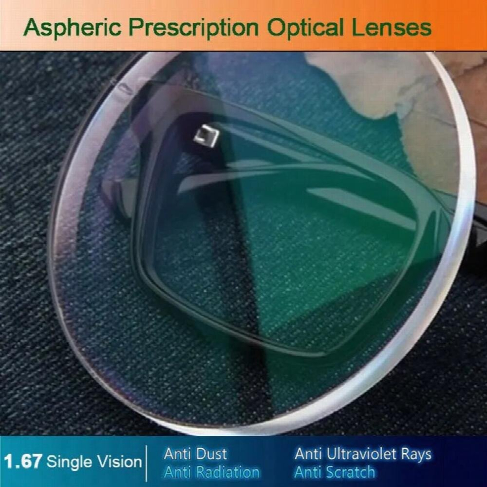 1.67 Single Vision Optical Glasses Prescription Lenses for Myopia/Hyperopia/Presbyopia Eyeglasses CR-39 Resin Lens With Coating