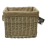 JVL Antiques Wash Canvas Lined Rectangle Log Basket with Rope Handles 1