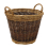 JVL Two Tone Willow Log Basket Medium 6