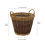 JVL Two Tone Willow Log Basket Medium 7