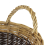 JVL Two Tone Willow Log Basket Medium 3