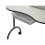 (White) RayGar Portable Foldable Mobile Nail Table Desk 3