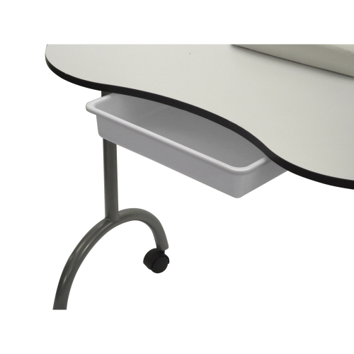 (White) RayGar Portable Foldable Mobile Nail Table Desk 2