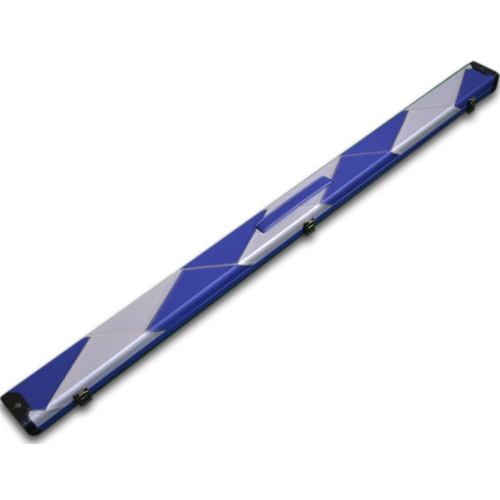 (Blue/White) Unique Handmade 3/4 Tournament Snooker Cue Case