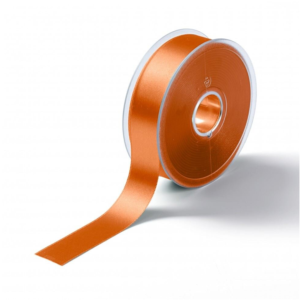 Prym Satin Ribbon Orange - 25mm - per metre