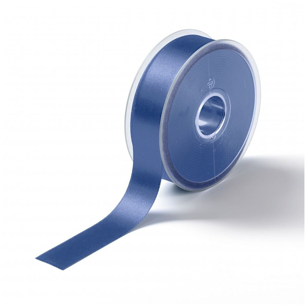 Prym Satin Ribbon Blue - 25mm - per metre
