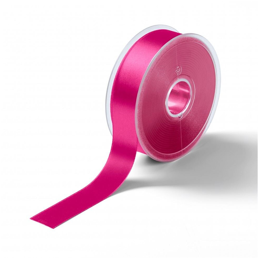 Prym Satin Ribbon - 25Mm - Per Metre Pink