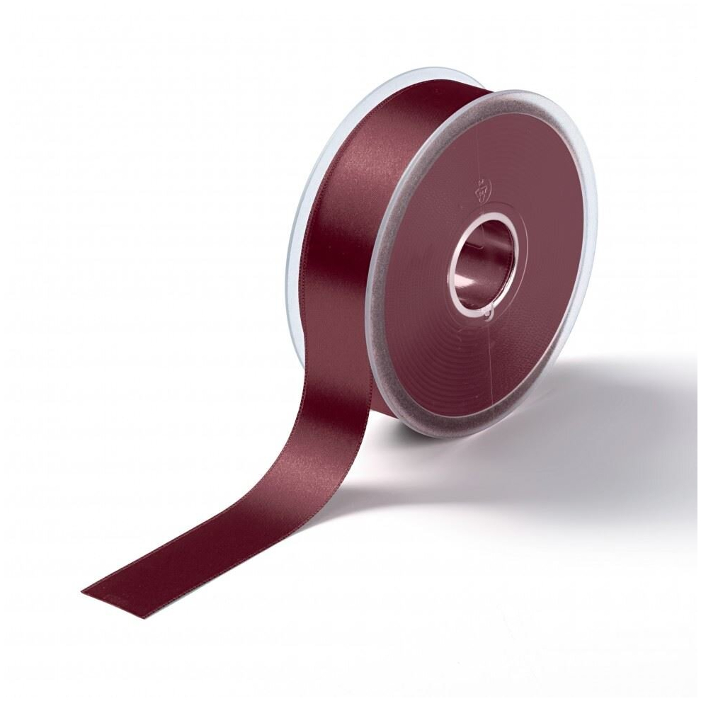Prym Satin Ribbon - 25Mm - Per Metre Bordeaux