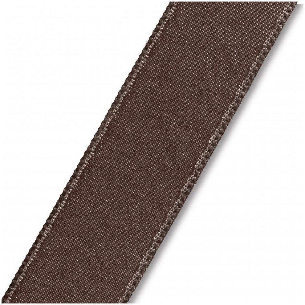 Prym 15mm Satin Ribbon - Dark Brown - per metre