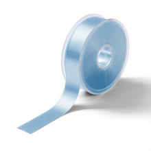 Prym Satin Ribbon Light Blue - 25mm - per metre