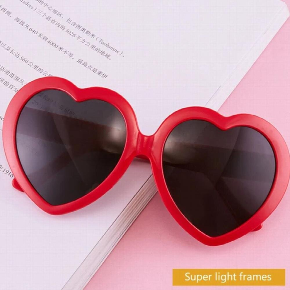 Womens Red Heart Sunglasses,Fun And Heart Sunglasses For Bachelorette Party Bulk Romantic Confession Sunglasses-image-OPC-PCRNCRQ-NEW