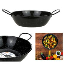 (30cm) Enamel Karai Wok Heavy Duty Frying Kadhai Kadai