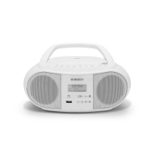 (White) Roberts Zoombox 4 DAB+ FM Radio Plus CD Player